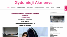 What Gydomiejiakmenys.lt website looked like in 2020 (3 years ago)