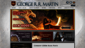 What Georgerrmartin.com website looked like in 2020 (3 years ago)