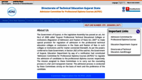 What Gujdiploma.nic.in website looked like in 2020 (3 years ago)
