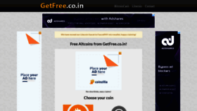 What Getfree.co.in website looked like in 2020 (3 years ago)