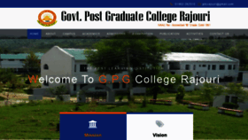 What Gpgcollegerajouri.ac.in website looked like in 2020 (3 years ago)