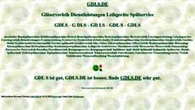 What Gdls.de website looked like in 2020 (3 years ago)