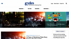 What Gydes.com website looked like in 2020 (3 years ago)