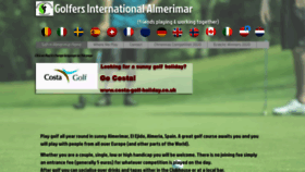What Golfersia.com website looked like in 2020 (3 years ago)