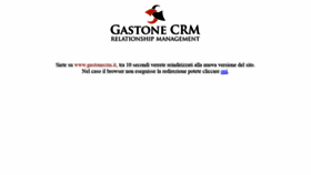 What Gastonecrm.it website looked like in 2020 (3 years ago)