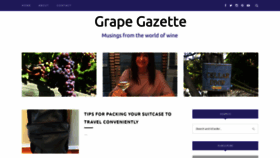 What Grapegazette.com website looked like in 2020 (3 years ago)