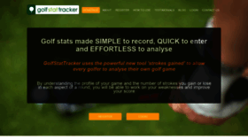 What Golfstattracker.co.uk website looked like in 2020 (3 years ago)