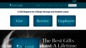 What Giftofcollege.com website looked like in 2020 (3 years ago)