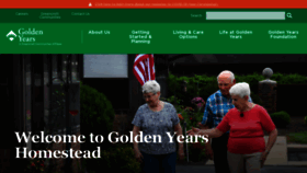 What Goldenyearshome.org website looked like in 2020 (3 years ago)