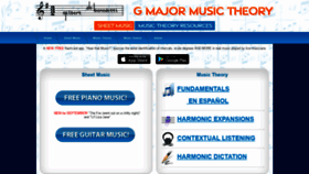 What Gmajormusictheory.org website looked like in 2020 (3 years ago)