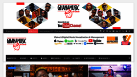 What Ghanamusic.com website looked like in 2020 (3 years ago)
