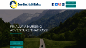 What Guardianhealthstaff.com website looked like in 2020 (3 years ago)