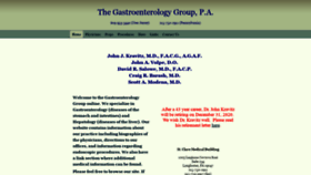 What Gastrogroup.org website looked like in 2020 (3 years ago)