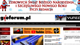 What Geoforum.pl website looked like in 2020 (4 years ago)