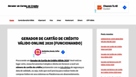 What Geradordecartaodecredito.info website looked like in 2020 (3 years ago)