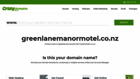 What Greenlanemanormotel.co.nz website looked like in 2020 (3 years ago)