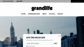 What Grandlife.com website looked like in 2020 (3 years ago)