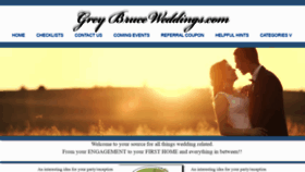 What Greybruceweddings.com website looked like in 2020 (3 years ago)