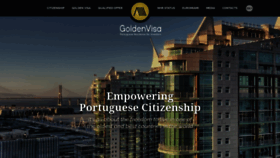 What Goldenvisaportugal.pt website looked like in 2020 (3 years ago)