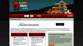 What Garagesalestracker.com website looked like in 2020 (3 years ago)