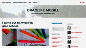 What Gradlifemcgillblog.com website looked like in 2020 (3 years ago)