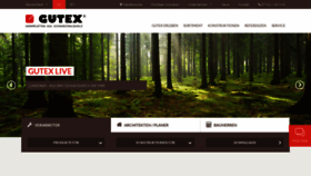 What Gutex.de website looked like in 2020 (3 years ago)