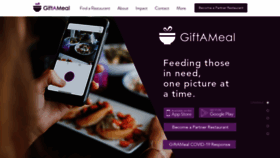 What Giftameal.com website looked like in 2020 (3 years ago)
