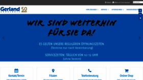 What Gerland.de website looked like in 2020 (3 years ago)