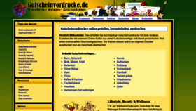 What Gutscheinvordrucke.de website looked like in 2020 (3 years ago)