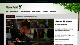 What Glencoeschools.org website looked like in 2020 (3 years ago)