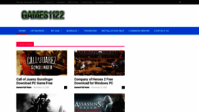 What Games1122.com website looked like in 2021 (3 years ago)