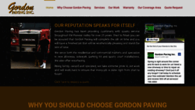 What Gordonasphaltpaving.com website looked like in 2021 (3 years ago)