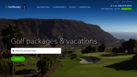 What Golfbreaks.com website looked like in 2021 (3 years ago)