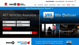 What Groovetoyota.com website looked like in 2021 (3 years ago)
