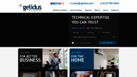 What Gelidus.com website looked like in 2021 (3 years ago)