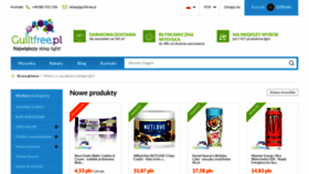 What Guiltfree.pl website looked like in 2021 (4 years ago)