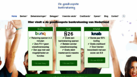 What Goedkoopstebankrekening.nl website looked like in 2021 (3 years ago)