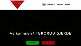 What Grorudgjerde.no website looked like in 2021 (3 years ago)
