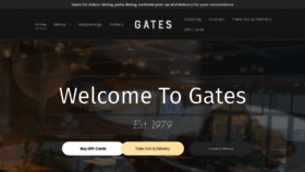 What Gatesrestaurant.com website looked like in 2021 (3 years ago)