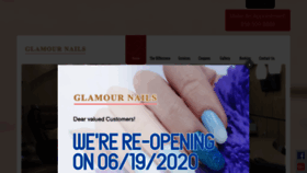 What Glamournailsandiego.com website looked like in 2021 (3 years ago)
