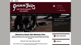 What Grimmtailsveterinaryclinic.com website looked like in 2021 (3 years ago)