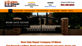 What Gaterepairpro.com website looked like in 2021 (3 years ago)