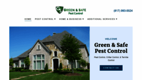 What Greenandsafepestcontrol.com website looked like in 2021 (3 years ago)