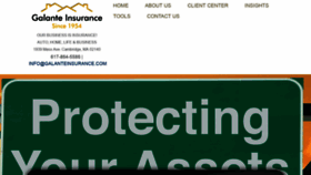 What Galanteinsurance.com website looked like in 2021 (3 years ago)