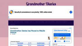 What Grandmotherdiaries.com website looked like in 2021 (3 years ago)