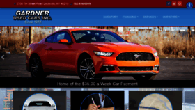 What Gardnerusedcars.com website looked like in 2021 (3 years ago)