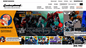 What Gundamplanet.com website looked like in 2021 (3 years ago)