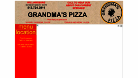 What Grandmaspizza.net website looked like in 2021 (3 years ago)