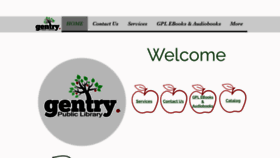 What Gentrylibrary.us website looked like in 2021 (3 years ago)