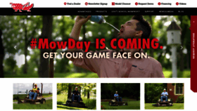 What Grasshoppermower.com website looked like in 2021 (3 years ago)